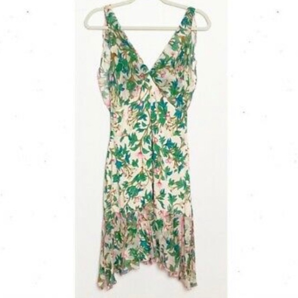 DVF silk floral cocktail dress